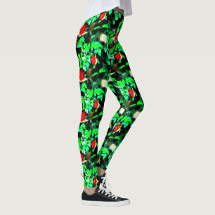 Leggings rosas rojas verdes