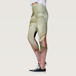 Leggings Rosas románticos Flores Blandas Rosa Flores Floral