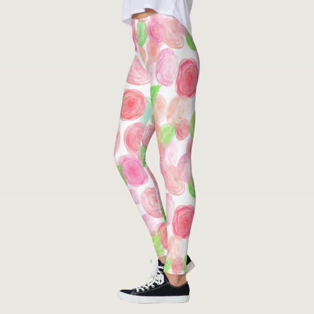 Leggings Rosas Rosa Y Rojas (Izquierda)