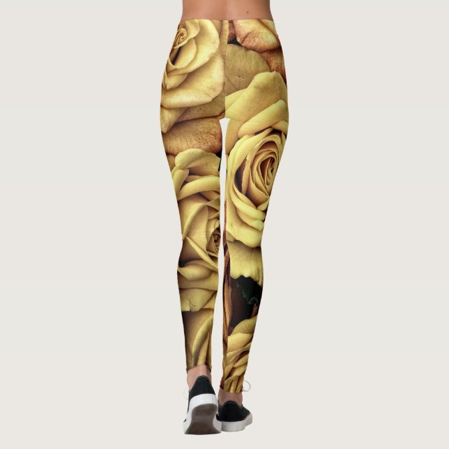 Leggings Rosas Sepia Tintados (Reverso)