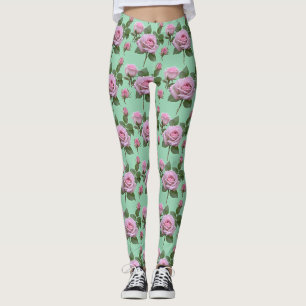 Leggings Rosas suaves rosadas con sutiles toques de lavanda