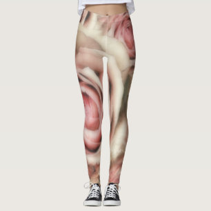 Leggings Rosas Suaves Rosadas Suave Chic Único