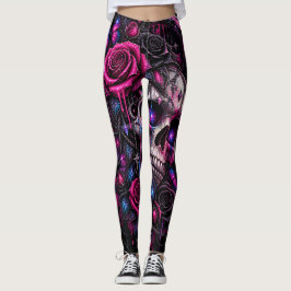 Leggings rosas y calavera- ARH