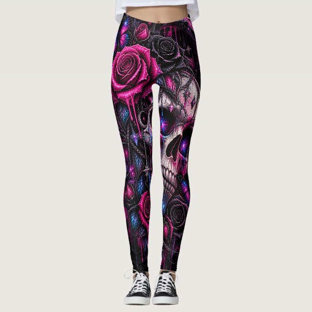 Leggings rosas y calavera- ARH (Anverso)