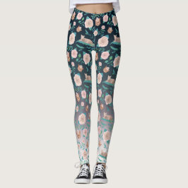 Leggings Rosas y gatos en un contexto metálico