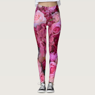 Leggings Rosas y Lilys Deco Art