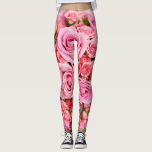 Leggings Rose Bouquet Flower