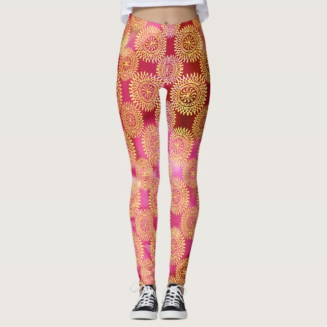 Leggings Rosé doré (Anverso)