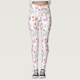 Leggings rose gold butterfly