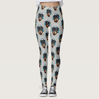 Leggings Rottweiler con Auriculares 4