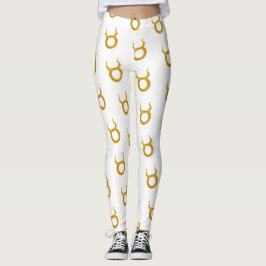 Leggings Rótulo de Astrología Zodiac Taurus Gold