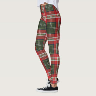 Leggings  Royal Stewart Tartán verde y rojo