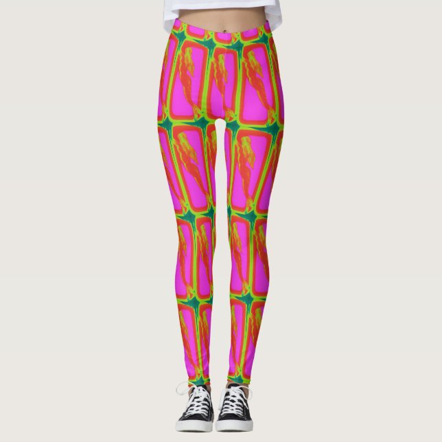 Leggings rubia vertebral sirenas rosa (Anverso)