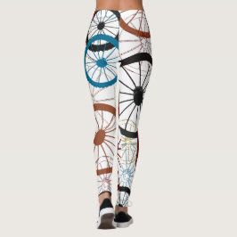 Leggings Ruedas de bicicleta coloridas
