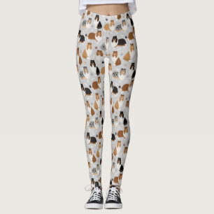 Leggings Rugosas hojas de collie y huesos