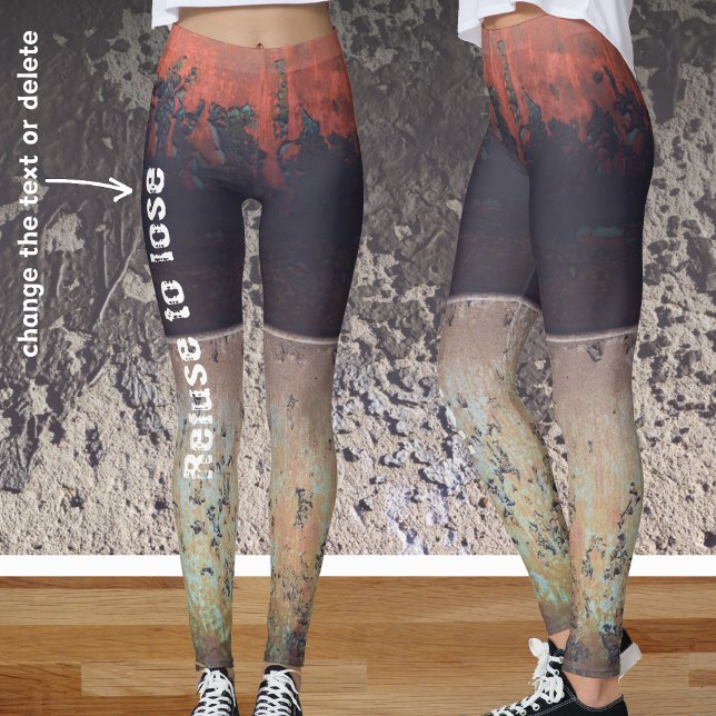Leggings Ruiz marrón roja abstracta (Subido por el creador)