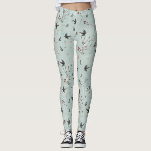 Leggings Runa Algiz Hecha De Ramas Y Cuervo