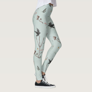 Leggings Runa Algiz Hecha De Ramas Y Cuervo