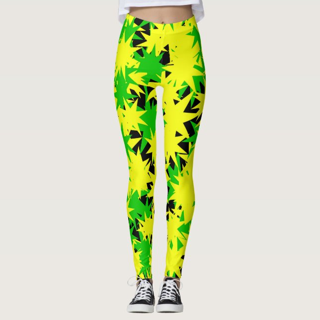 Leggings Ruptura de Estrella Eléctrica (Anverso)