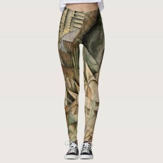 Leggings Rush Hour, Nueva York por Max Weber, Cubismo Vinta