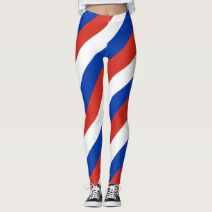Leggings Rusia Colores de bandera nacional en diagonal a ra