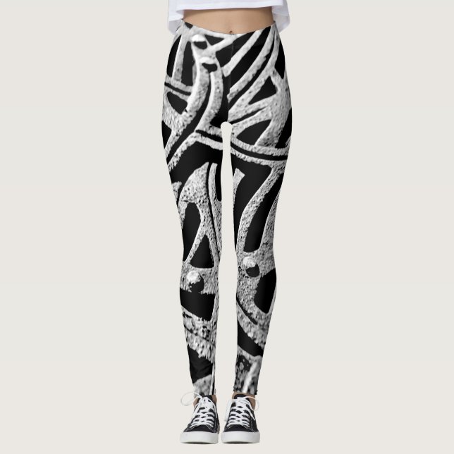 Leggings Rusty Grate en gris (Anverso)