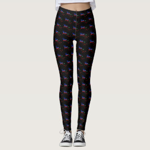 Leggings Ruta azul 66 Tucumcari, nanómetro del motel del