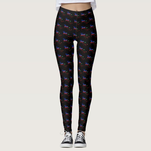 Leggings Ruta azul 66 Tucumcari, nanómetro del motel del (Anverso)