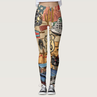 Leggings Ruta de la Viñeta 66, poster nostálgico.