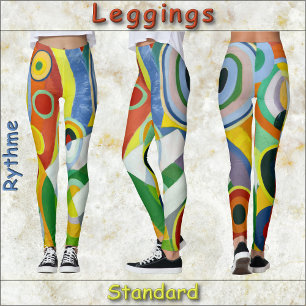 LEGGINGS - "Rythme" - Imagen de arte abstracta