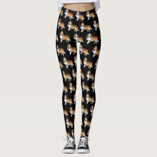 Leggings Sable Shetland Sheepdog Cartog Patrón de perro