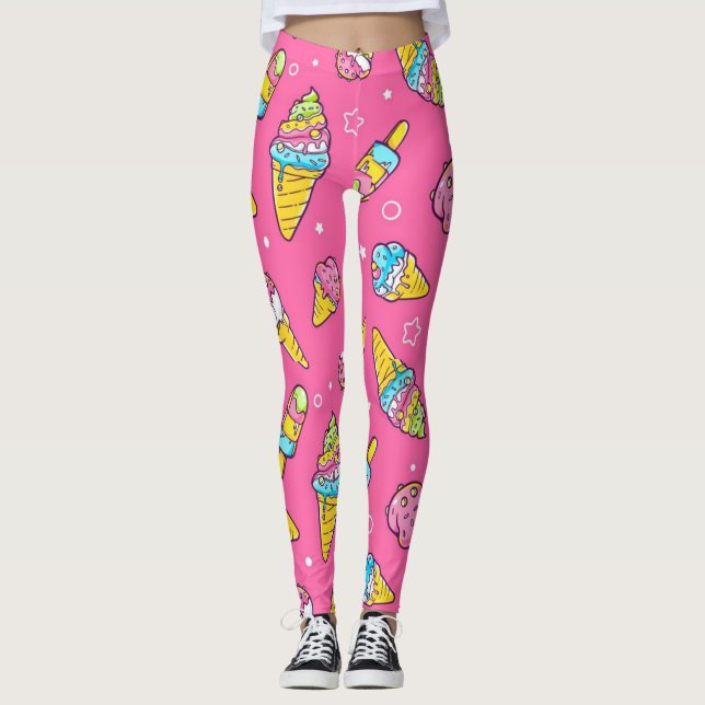 Leggings Sabores de helados de verano (Anverso)