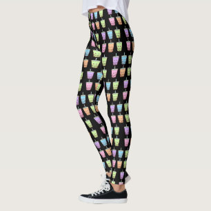 Leggings Sabores de té de leche Boba