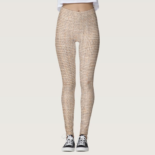 Leggings Sackcloth hessi, fondo de textura trenzada. (Anverso)