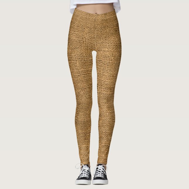 Leggings Saco de la patata de la arpillera (Anverso)