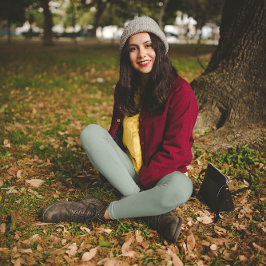 Leggings Sage suave de color de tendencia