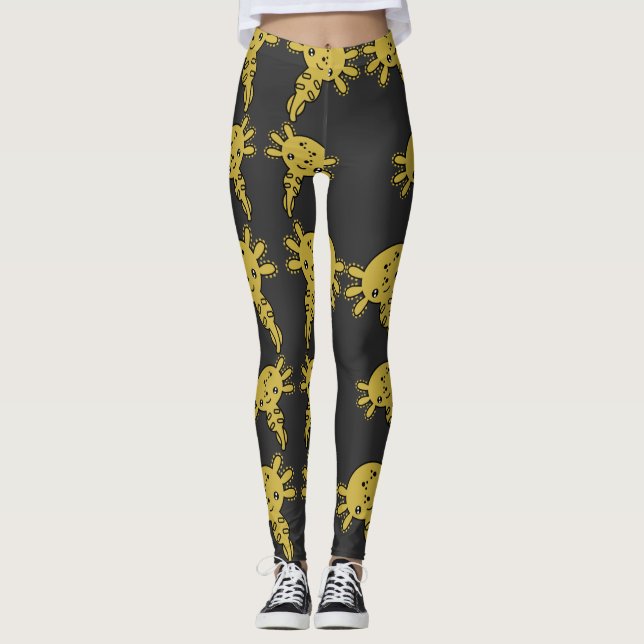 Leggings Salamander Axotl exótico (Anverso)