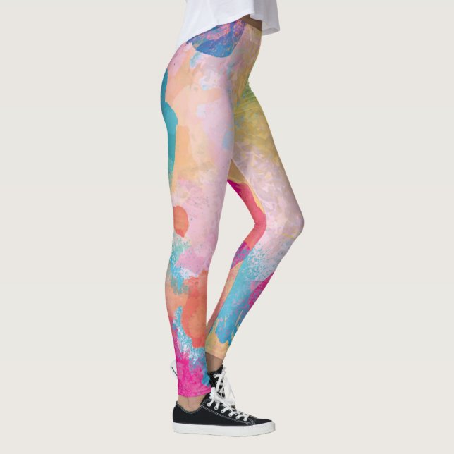 Leggings Salpicaduras Multicolores de Acuarela (Derecha)