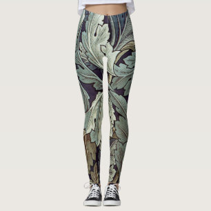 Leggings Saltos de fondo de William Morris Acanthus