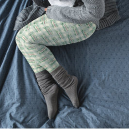 Leggings Saludos de temporada a los Navidades de Gingham