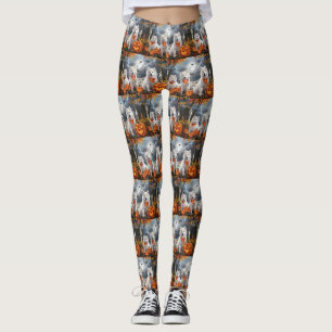 Leggings Samoyed Halloween Espeluznante
