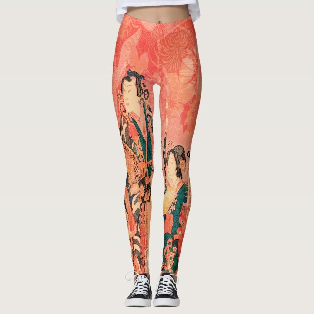 Leggings Samurai en kimono (Anverso)