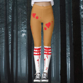 Leggings Sangre salpicada de animadores zombis