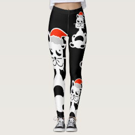 Leggings SANTA AGARRA EL GATITO por Slipperywindow