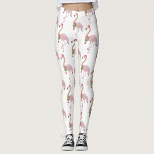 Leggings santa claus flamingo