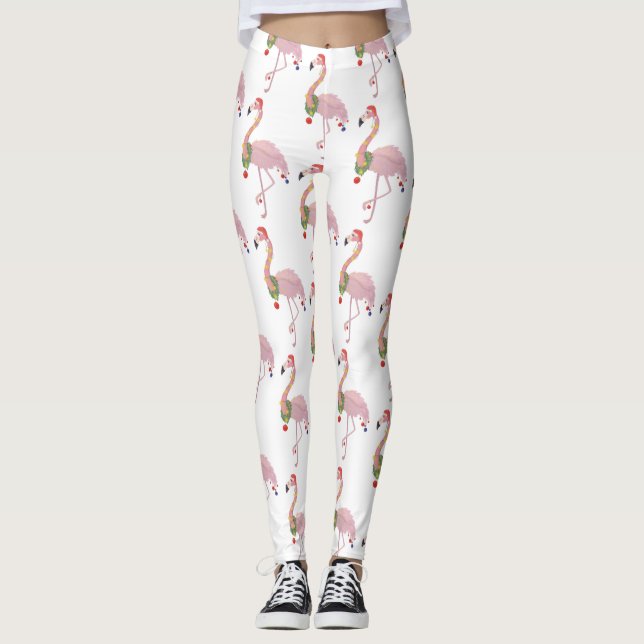 Leggings santa claus flamingo (Anverso)