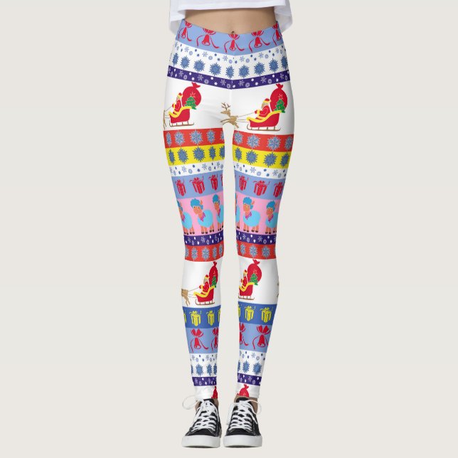 Leggings Santa Claus sleigh (Anverso)