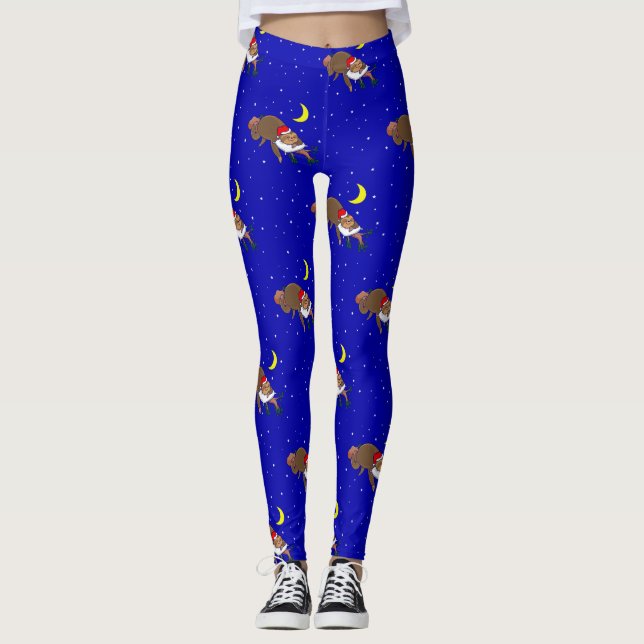 Leggings santa claus sloth xmas (Anverso)