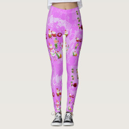 Leggings Santa Magical Pink New Year 
