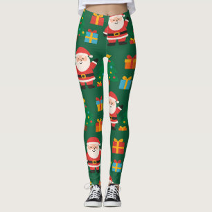 Leggings Santa Navidad Divertida